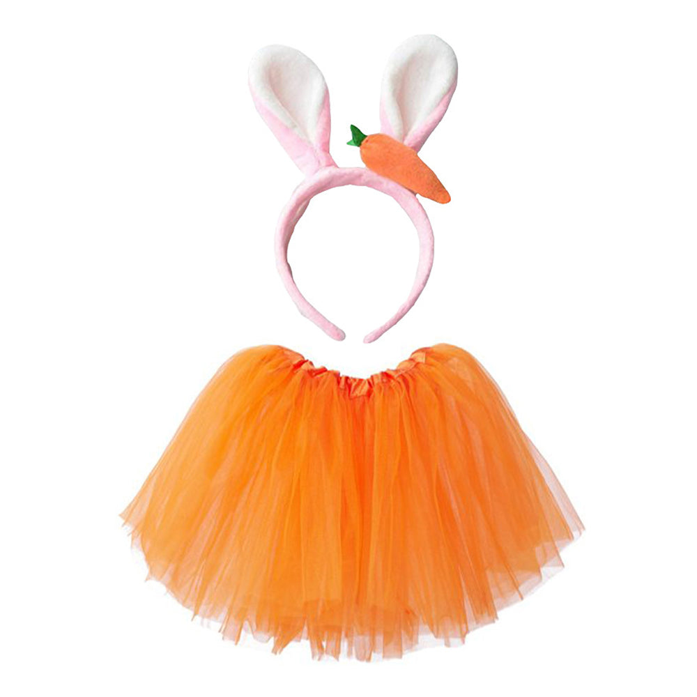 Tenue Halloween Bébé Fille 3 Pièces - Barboteuse + Jupe Citrouille + Bandeau - 100% Coton, Taille 0-18 Mois