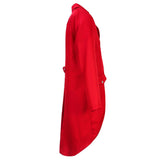 Déguisement Steampunk Rouge Tuxedo Veste Médiévale Costume
