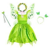 Déguisement Enfant Tiana Robe de Princesse Elfe Costume Halloween