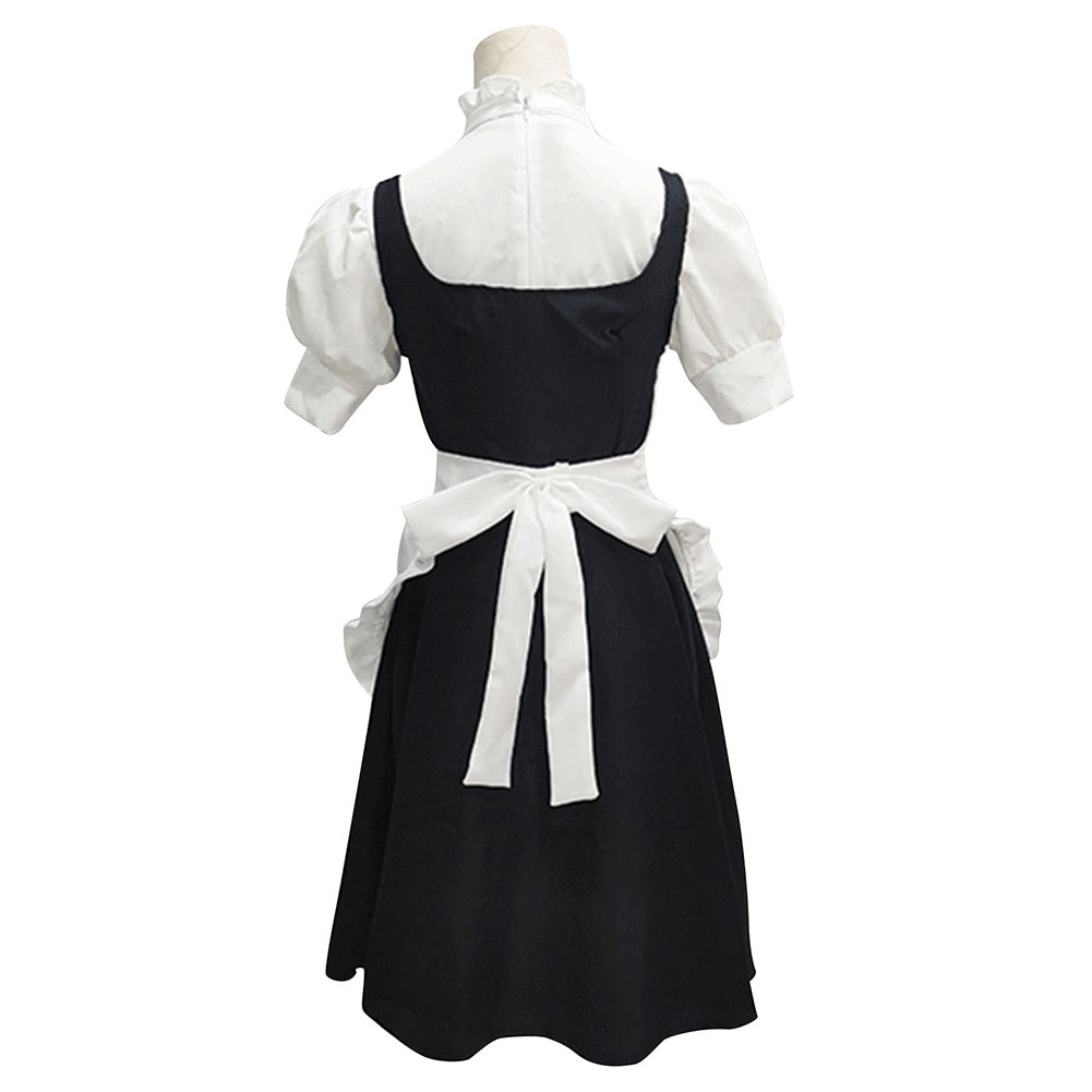 Déguisement Lolita Maid Noir et Blanc Cosplay Costume Ver.2
