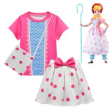 Déguisement Fille Toy Story 4 Bo Peep Top+Jupe+Sac Costume