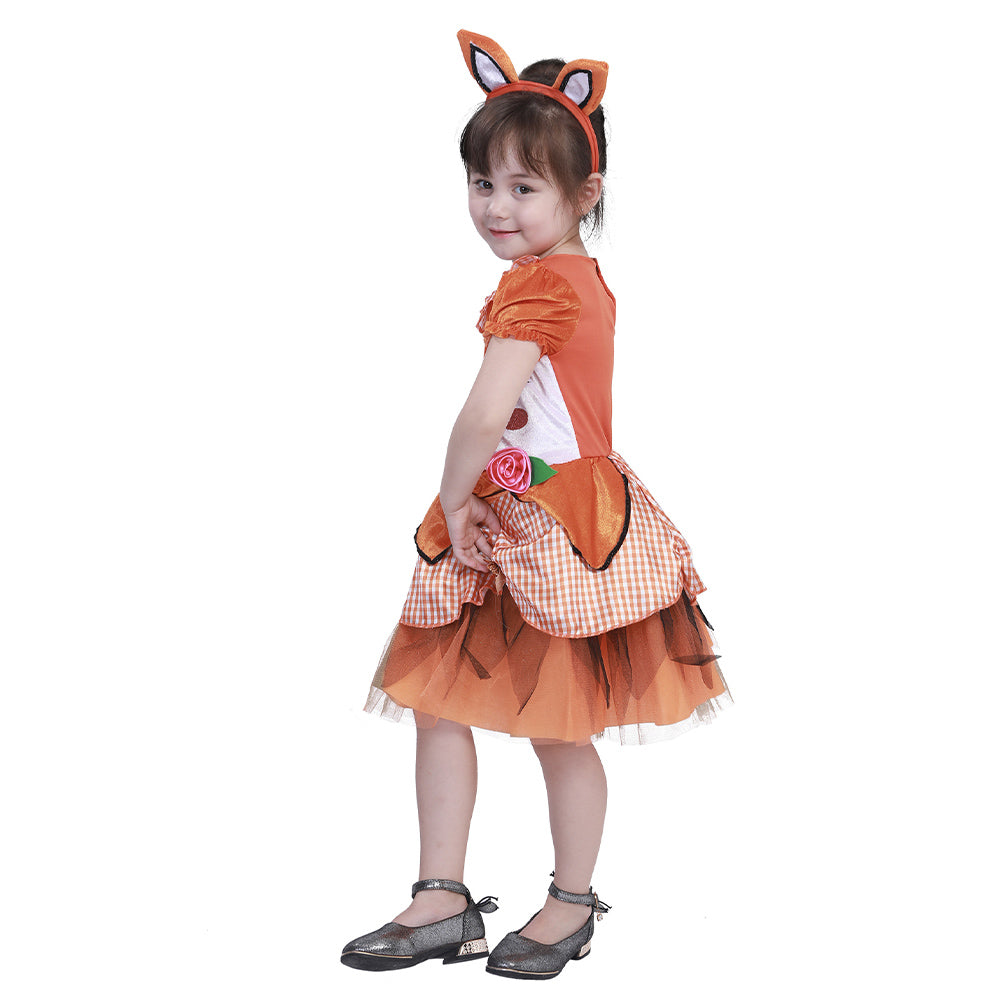 Déguisement Enfant Fille Fox Renard Costume Halloween