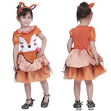 Déguisement Enfant Fille Fox Renard Costume Halloween