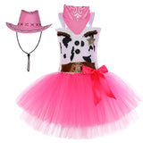 Déguisement Fille Cow-boy TuTu Robe Costume d'Halloween 