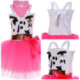 Déguisement Fille Cow-boy TuTu Robe Costume d'Halloween 