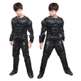 Déguisement Enfant Black Panther Muscle Cosplay Costume Carnaval Halloween