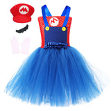 Déguisement Fille Super Mario Bros TuTu Robe Rouge Costume