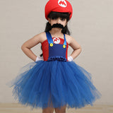 Déguisement Fille Super Mario Bros TuTu Robe Rouge Costume