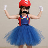 Déguisement Fille Super Mario Bros TuTu Robe Rouge Costume