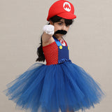 Déguisement Fille Super Mario Bros TuTu Robe Rouge Costume