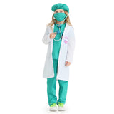 Déguisement Enfant Vert de Médecin Costume d'Halloween 