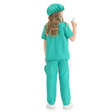 Déguisement Enfant Vert de Médecin Costume d'Halloween 