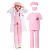 Déguisement Enfant Rose de Médecin Costume d'Halloween