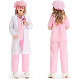 Déguisement Enfant Rose de Médecin Costume d'Halloween