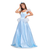 Déguisement Film Cendrillon Femme Robe de Princesse Cinderella Costume