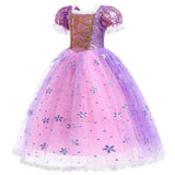 Déguisement Tangled Rapunzel Robe de Princesse+Manches Costume