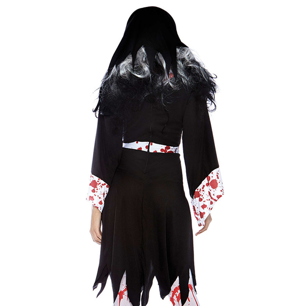 Déguisement Femme Soeur Uniforme Robe Cosplay Costume Carnaval Halloween