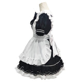 Déguisement Maid Cosplay Noir et Blanc Costume Halloween Carnaval