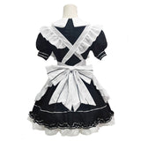 Déguisement Maid Cosplay Noir et Blanc Costume Halloween Carnaval