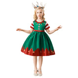 Déguisement Enfant Fille Elf Robe de Noël