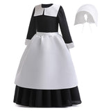 Déguisement Enfant TV Wednesday Addams Robe de Maid Costume