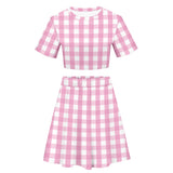 Déguisement 2023 Barbie Margot Robbie Barbie T-shirt+Jupe Costume