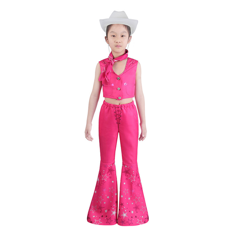 Déguisement Enfant Film Barbie Ensemble en Denim Costume d'Halloween