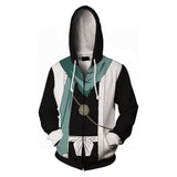 Déguisement Bleach Hitsugaya Toushirou Impression 3D Zip Sweat à Capuche Costume