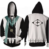 Déguisement Bleach Hitsugaya Toushirou Impression 3D Zip Sweat à Capuche Costume