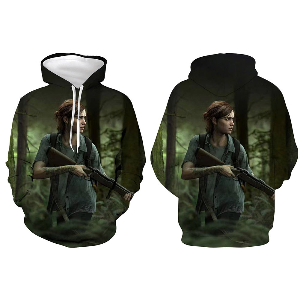 Déguisement Ellie The Last of Us Sweat-shirt à Capuche Imprimé en 3D Costume
