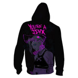 Déguisement Arcane: League of Legends Version zip Sweatshirt à capuche