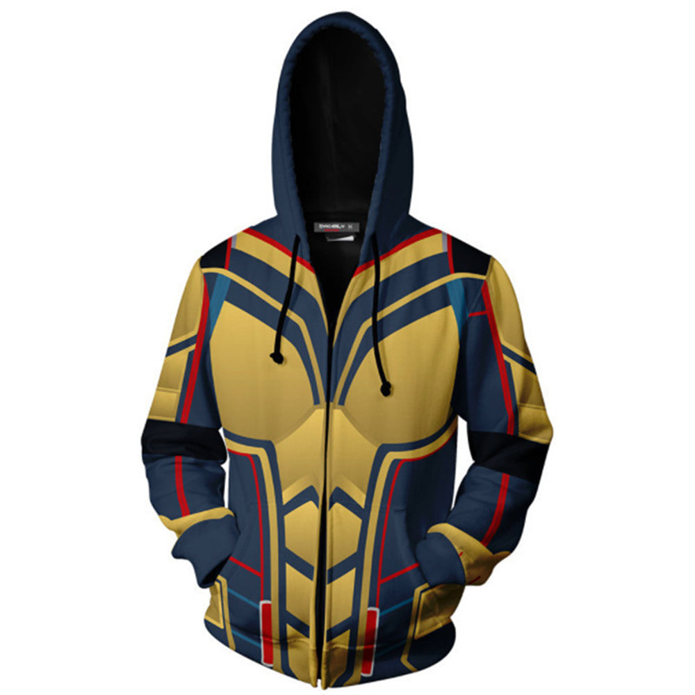 Déguisement AntMan and the Wasp Quantumania Zip Sweat à Capuche Cost