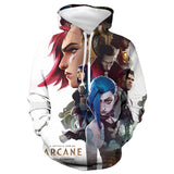 Déguisement Arcane: League of Legends Jinx Sweats à capuche Costume