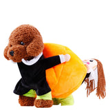 Costume de chiot Halloween Déplacements Citrouille Costume Cosplay amusant pour chien