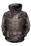 Déguisement Armures de Chevaliers Sweat-shirt à Capuche Imprimé