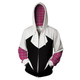 Déguisement Adulte Spider-Man Gwen Stacy Zip Hoodie à Capuche Costume