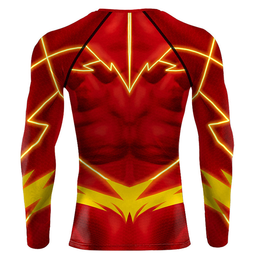 Déguisement Barry Allen Tee-shirt Séchage Rapide Costume