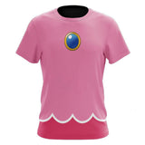 Déguisement Adulte Super Mario Bros Princesse Peach T-shirt Costume