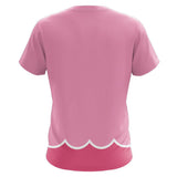 Déguisement Adulte Super Mario Bros Princesse Peach T-shirt Costume