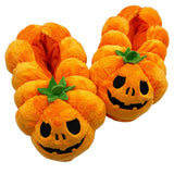 29CM Citrouille Pumpkin Chaussons en Peluche Accessoire d'Halloween