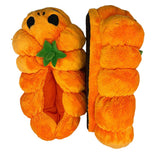 29CM Citrouille Pumpkin Chaussons en Peluche Accessoire d'Halloween