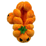 29CM Citrouille Pumpkin Chaussons en Peluche Accessoire d'Halloween