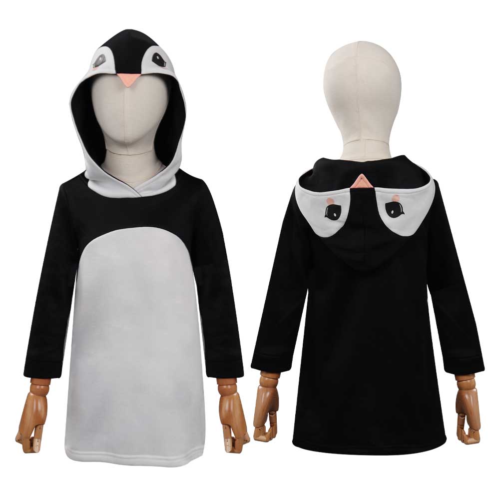 Déguisement Enfant Petit Pingouin Sweat-shirt à Capuche Costume
