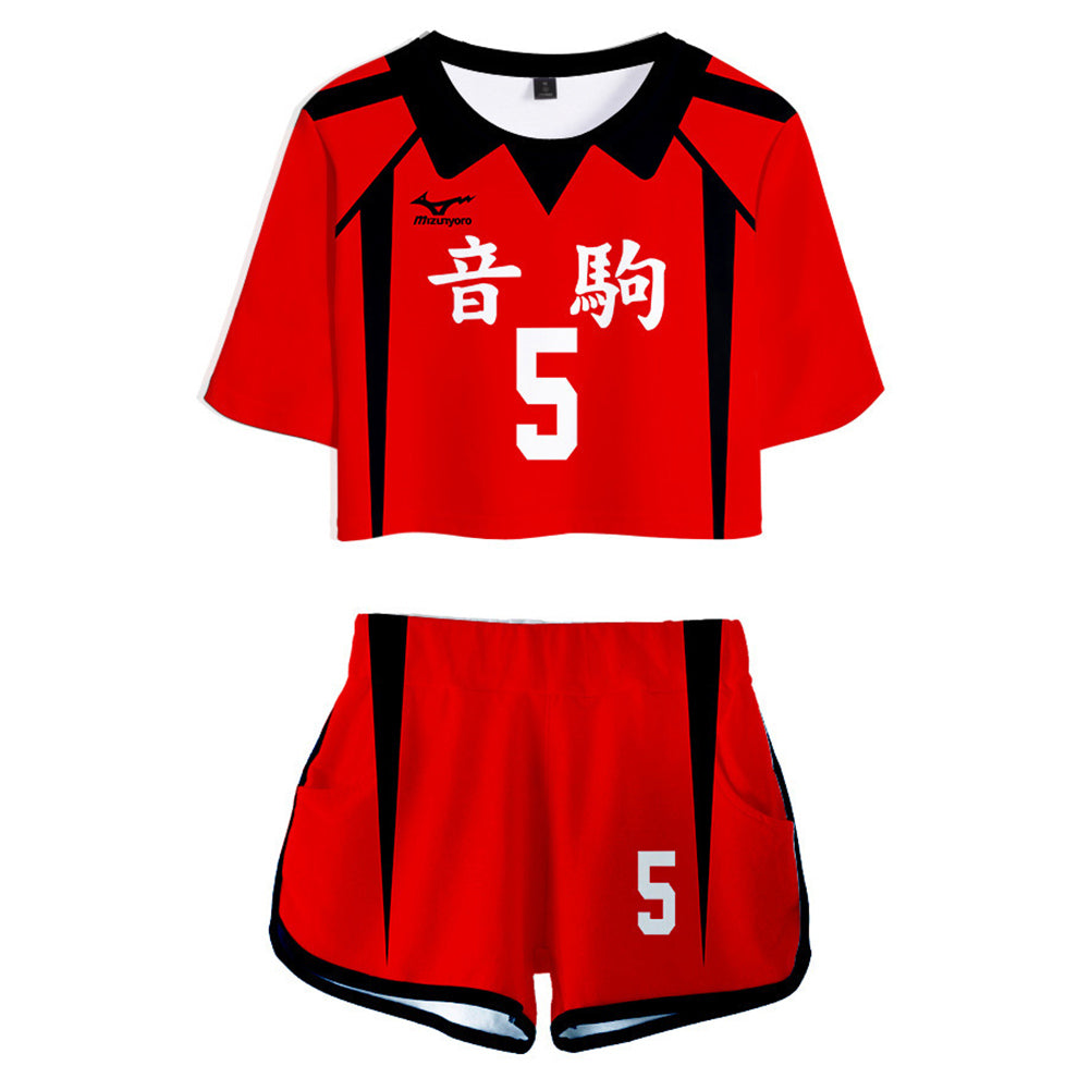 Haikyuu Nekoma High School NO 5 Kozume Kenma Tenue de Sport pour Femme Uniforme Cosplay Costume