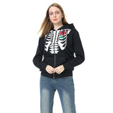 Déguisement Y2K Cosplay Costume Skull Sweats à Capuche Carnaval