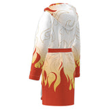 Adulte Kimetsu no Yaiba Kyojuro Rengoku Robe de Bain