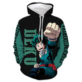 Adulte Boku no Hero Academia bnha Deku Izuku Midoriya Hoodie Sweat-shirt