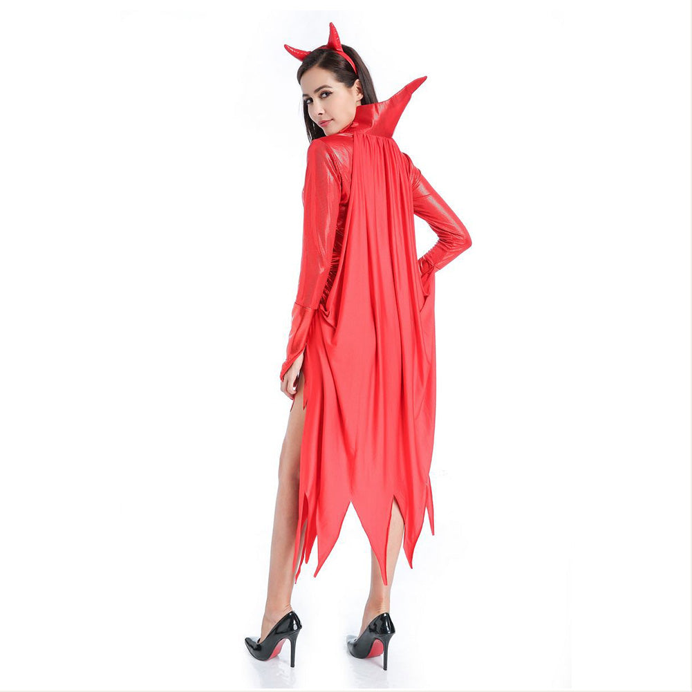Déguisement Femme Diable Costume Rouge Halloween Costume