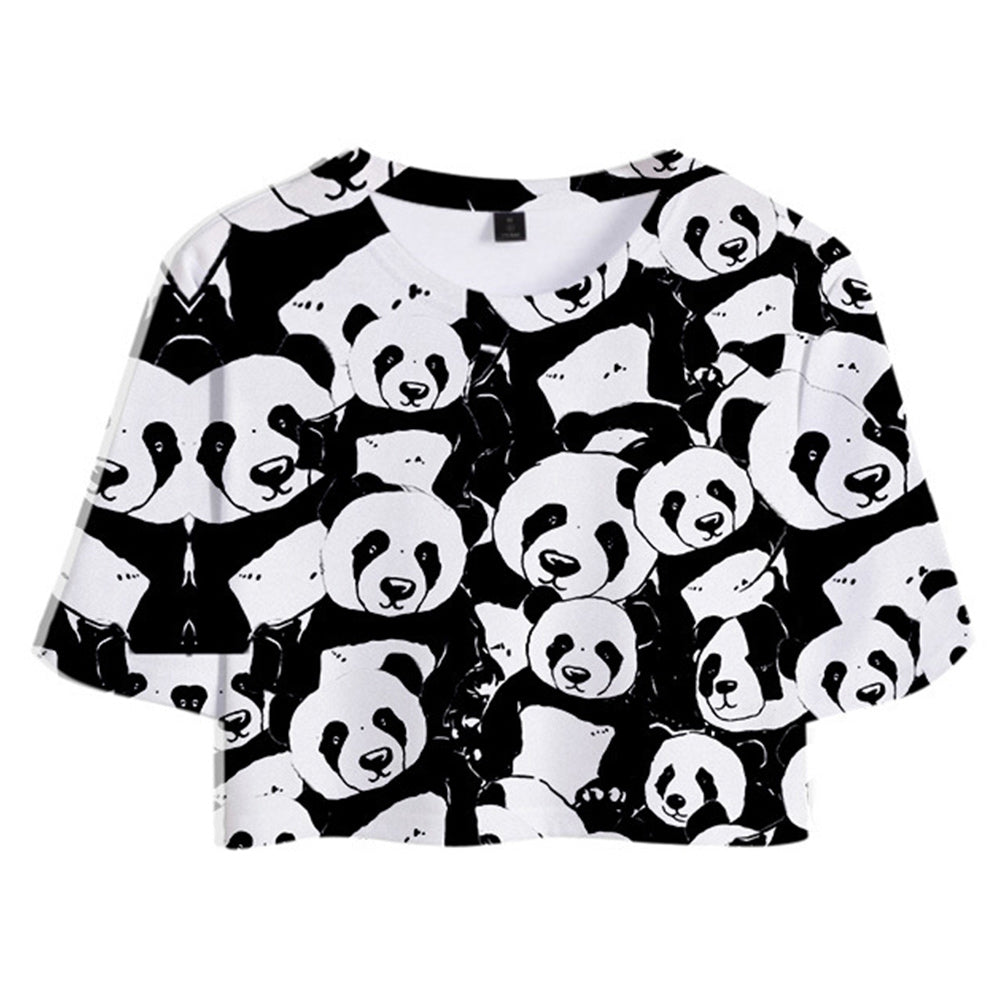 Adulte Animal Panda T-shirt Short Costume d'été