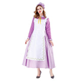 Déguisement Adulte Femme De Ménage Robe Violet Costume Halloween